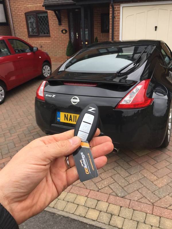 Replacement Nissan 370z car key