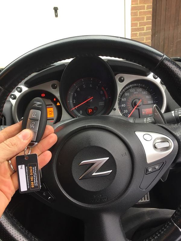 Replacement Nissan 370z car key