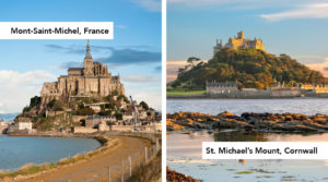 Mont-Saint-Michel and St Michael's Mount